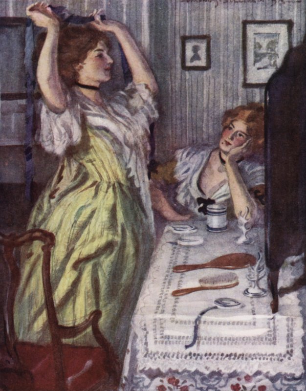 Ilustrace k Vicar of Wakefield od Olivera Goldsmitha (barevné lito) od Edmund Joseph Sullivan