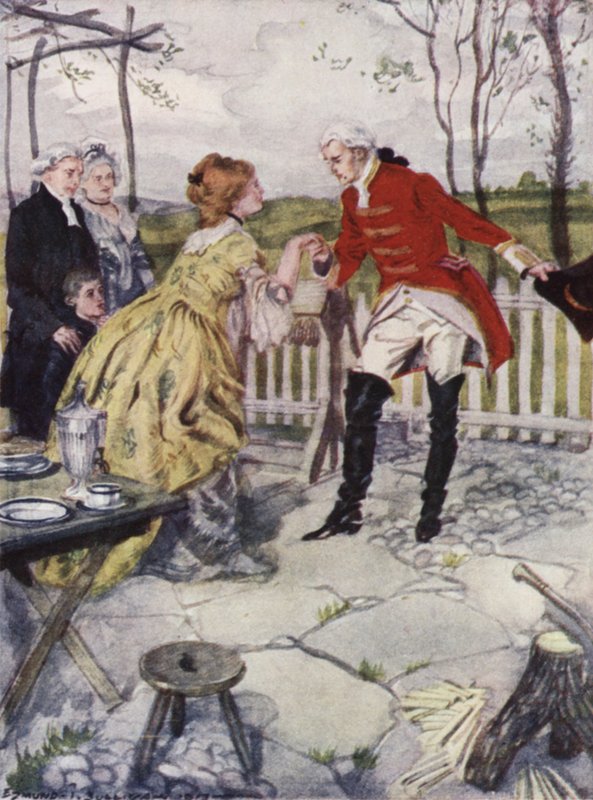 Ilustrace k Vicar of Wakefield od Olivera Goldsmitha (barevné lito) od Edmund Joseph Sullivan