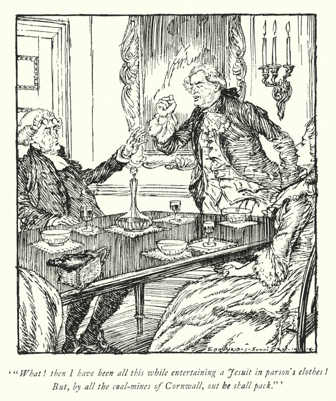 Ilustrace k Vicar of Wakefield od Olivera Goldsmitha (litho) od Edmund Joseph Sullivan