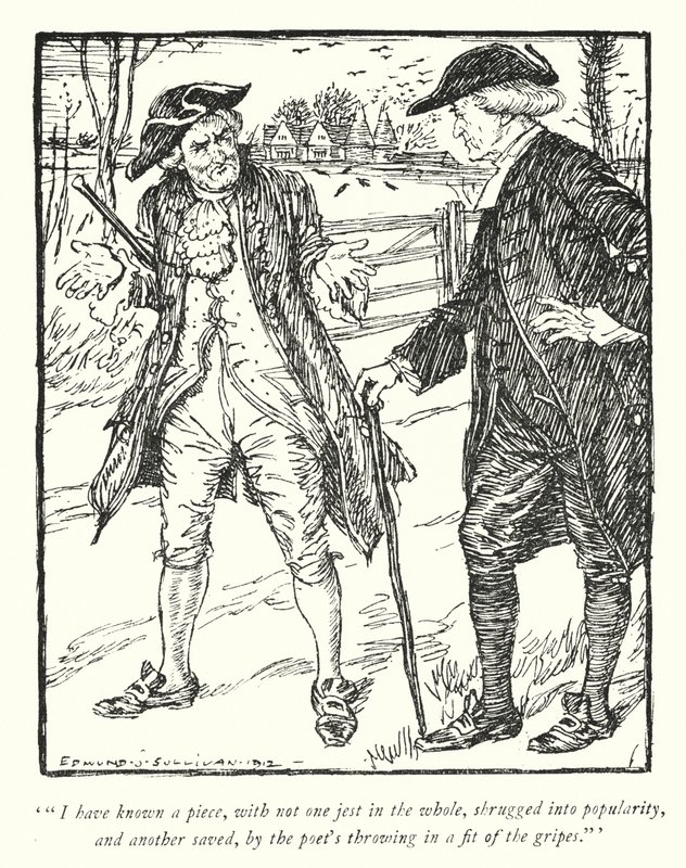 Ilustrace k Vicar of Wakefield od Olivera Goldsmitha (litho) od Edmund Joseph Sullivan