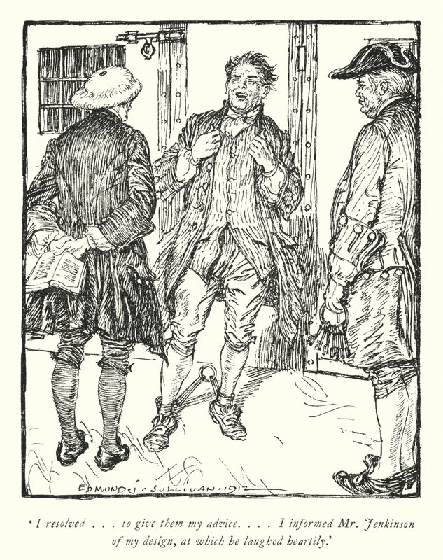 Ilustrace k Vicar of Wakefield od Olivera Goldsmitha (litho) od Edmund Joseph Sullivan