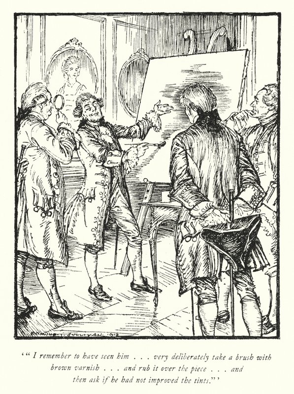 Ilustrace k Vicar of Wakefield od Olivera Goldsmitha (litho) od Edmund Joseph Sullivan