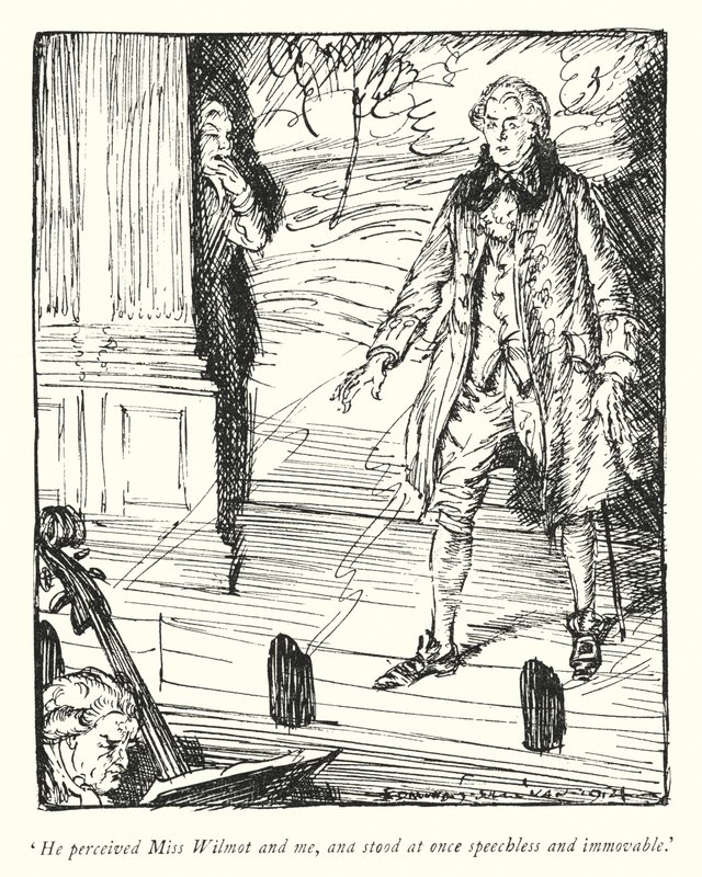 Ilustrace k Vicar of Wakefield od Olivera Goldsmitha (litho) od Edmund Joseph Sullivan