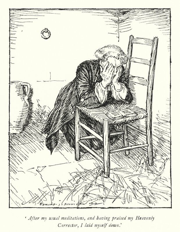 Ilustrace k Vicar of Wakefield od Olivera Goldsmitha (litho) od Edmund Joseph Sullivan