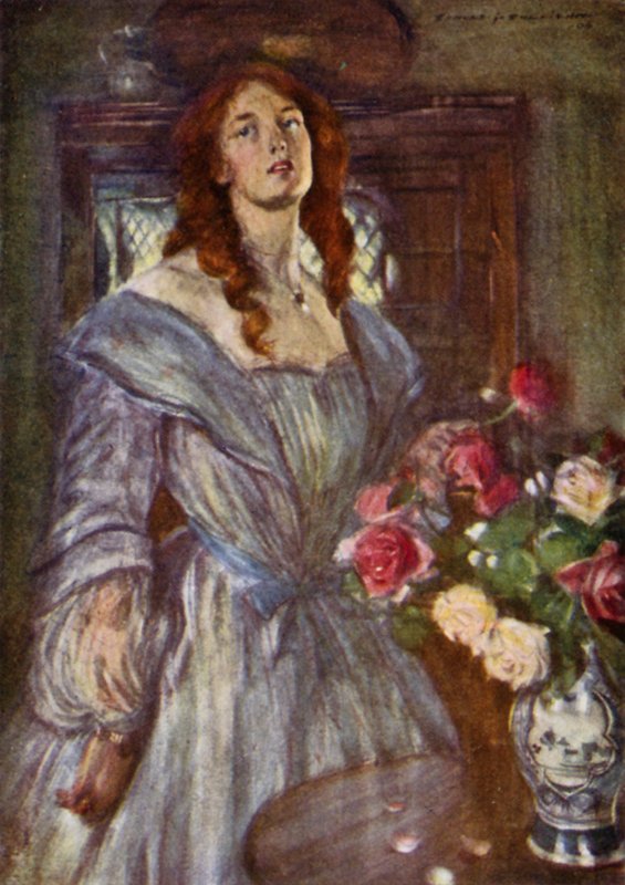 Robert Browning: A Pretty Woman (barevné lito) od Edmund Joseph Sullivan