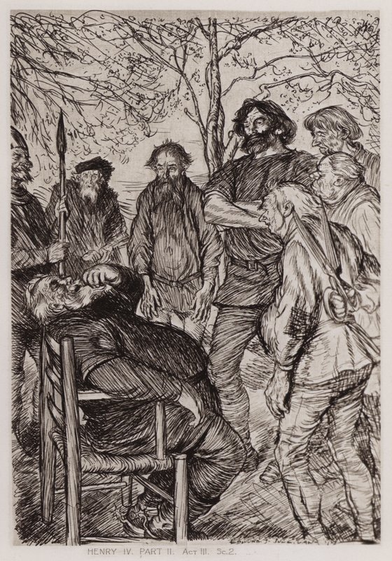 Druhá část krále Jindřicha IV., dějství III, Sc 2 od Edmund Joseph Sullivan