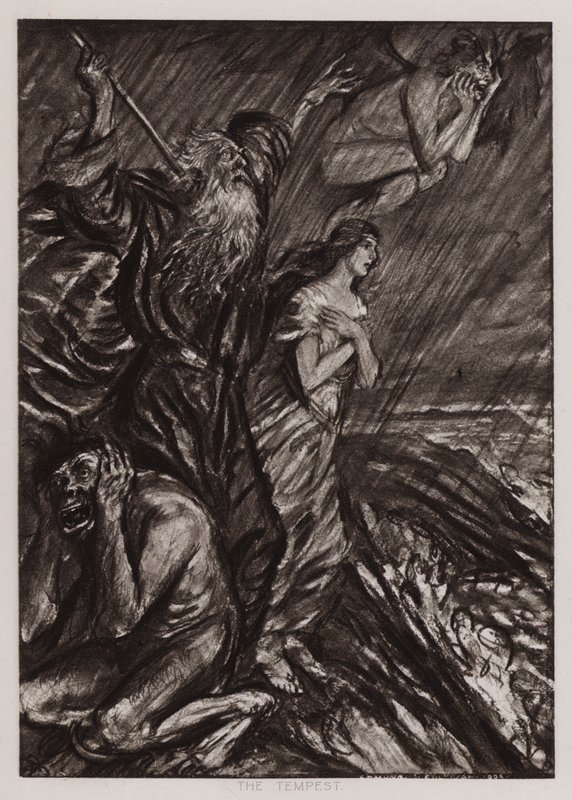 Bouře (litho) od Edmund Joseph Sullivan