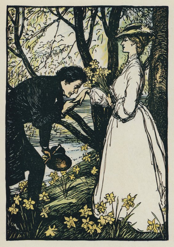 Ilustrace pro Tennysons Maud od Edmund Joseph after Sullivan