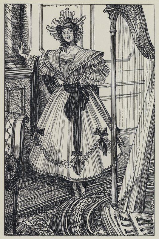 Tennyson, ilustrace pro Sen o spravedlivých ženách a jiné básně od Edmund Joseph after Sullivan