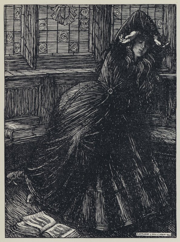 Tennyson, ilustrace pro Sen o spravedlivých ženách a jiné básně od Edmund Joseph after Sullivan