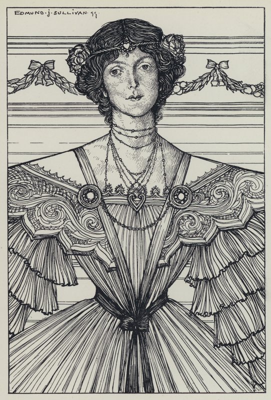 Tennyson, ilustrace pro Sen o spravedlivých ženách a jiné básně od Edmund Joseph after Sullivan