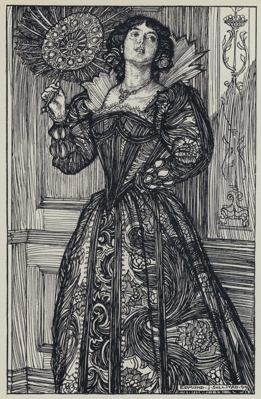 Tennyson, ilustrace pro Sen o spravedlivých ženách a jiné básně od Edmund Joseph after Sullivan