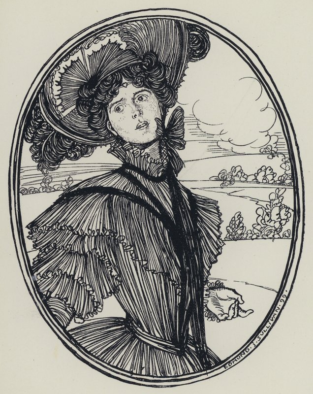 Tennyson, ilustrace pro Sen o spravedlivých ženách a jiné básně od Edmund Joseph after Sullivan