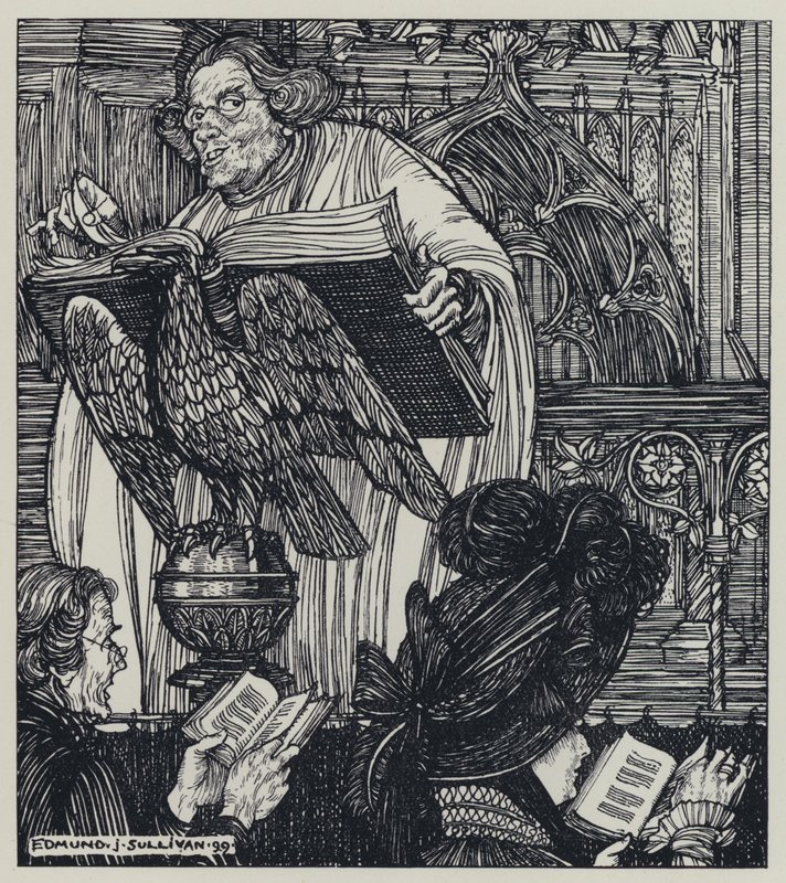 Tennyson, ilustrace pro Sen o spravedlivých ženách a jiné básně od Edmund Joseph after Sullivan