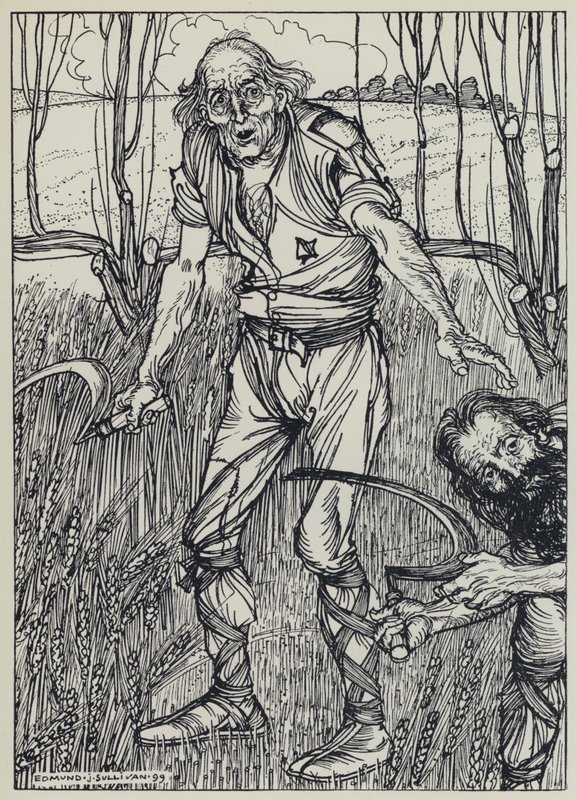 Tennyson, ilustrace pro Sen o spravedlivých ženách a jiné básně od Edmund Joseph after Sullivan