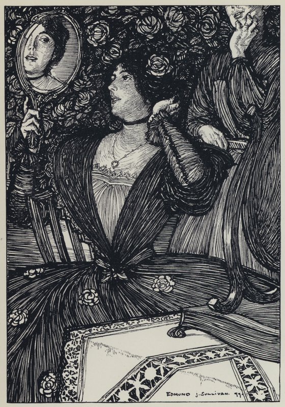 Tennyson, ilustrace pro Sen o spravedlivých ženách a jiné básně od Edmund Joseph after Sullivan