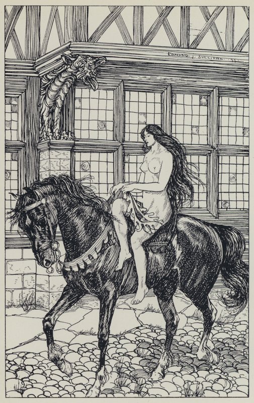 Tennyson, ilustrace pro Sen o spravedlivých ženách a jiné básně od Edmund Joseph after Sullivan