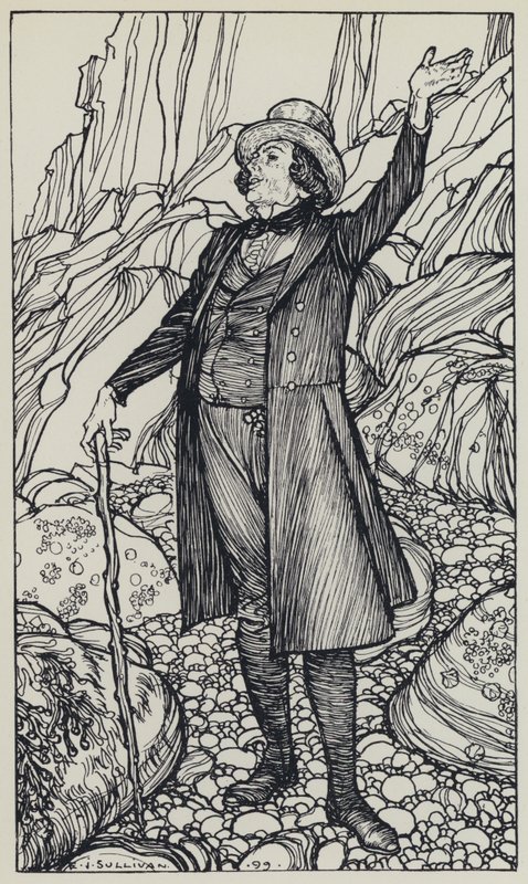 Tennyson, ilustrace pro Sen o spravedlivých ženách a jiné básně od Edmund Joseph after Sullivan