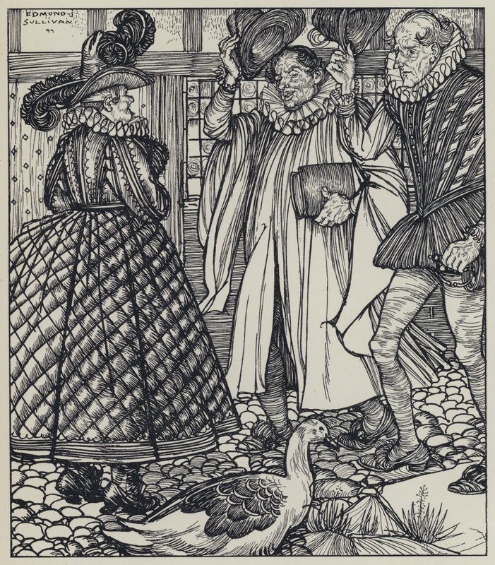 Tennyson, ilustrace pro Sen o spravedlivých ženách a jiné básně od Edmund Joseph after Sullivan