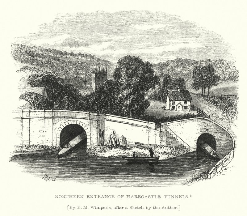Severní vchod do Harecastle Tunnels (rytina) od Edmund Morison (after) Wimperis