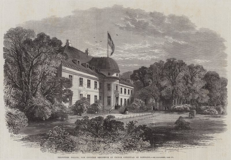 Palác Bernstorf, venkovské sídlo prince Christiana Dánského od Edmund Morison Wimperis