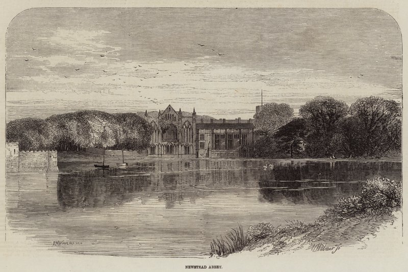 Newstead Abbey od Edmund Morison Wimperis