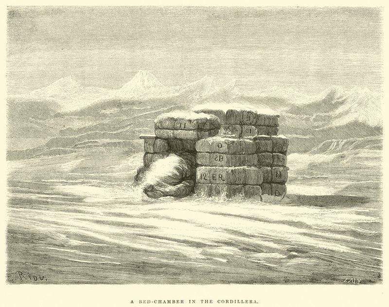 Ložnice v Cordillera od Edouard Riou