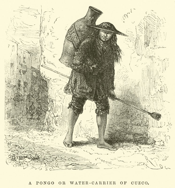 Pongo nebo nosič vody z Cuzca od Edouard Riou