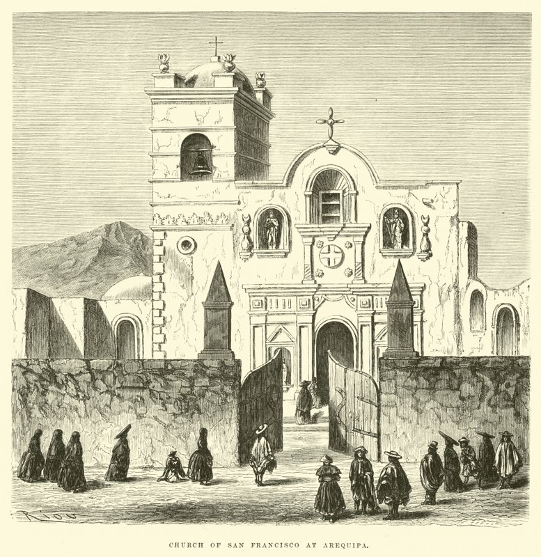 Kostel San Francisco v Arequipě od Edouard Riou