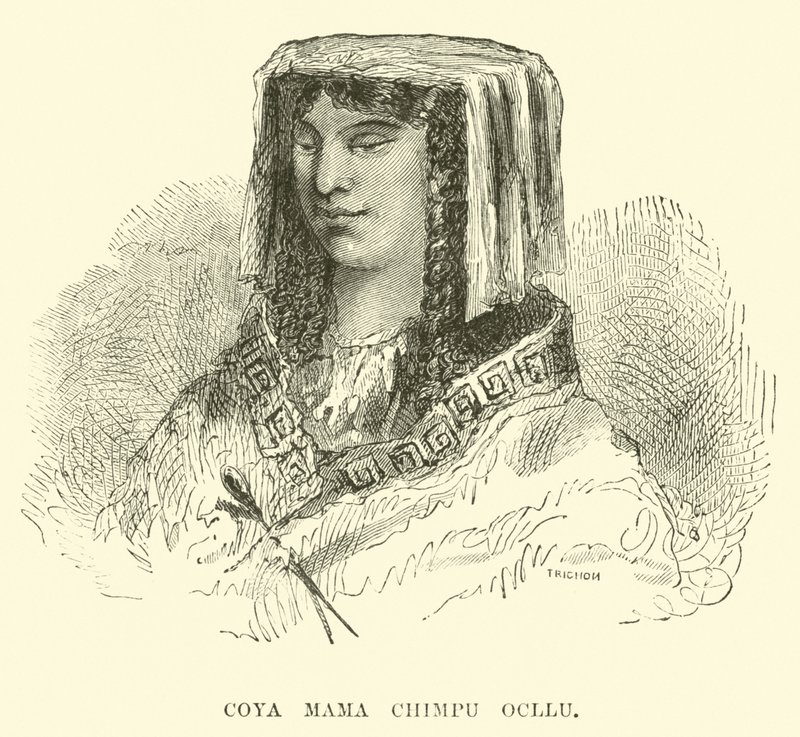 Coya Mama Chimpu Ocllo od Edouard Riou