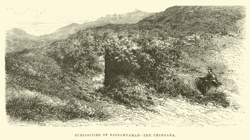 Zajímavosti Sacsahuaman, Chingana od Edouard Riou