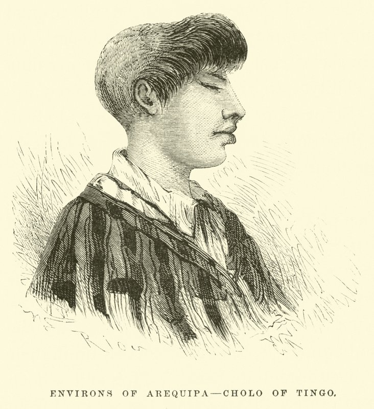 Okolí Arequipy, Cholo of Tingo od Edouard Riou