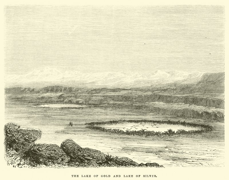 Zlaté jezero a Stříbrné jezero od Edouard Riou