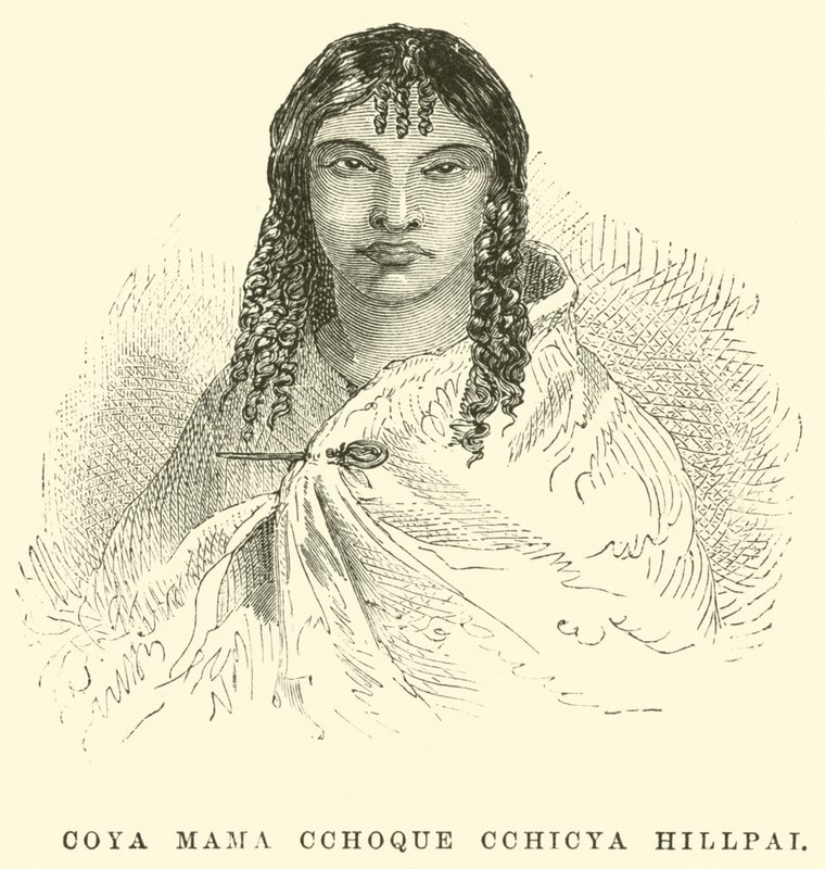 Coya Mama Cchoque Cchicya Hillpai od Edouard Riou