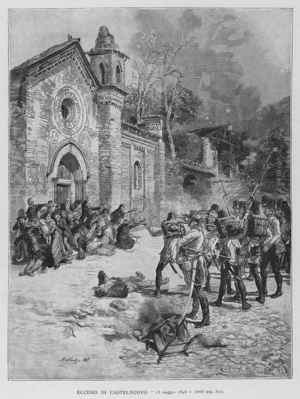 Masakr Castelnuovo od Edouardo Matania
