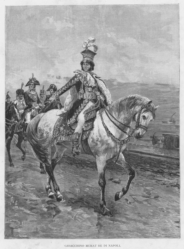 Joachim Murat King of Neapol (rytina) od Edouardo Matania