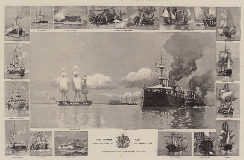 Britské námořnictvo, od Trafalgaru do současnosti od Eduardo de Martino