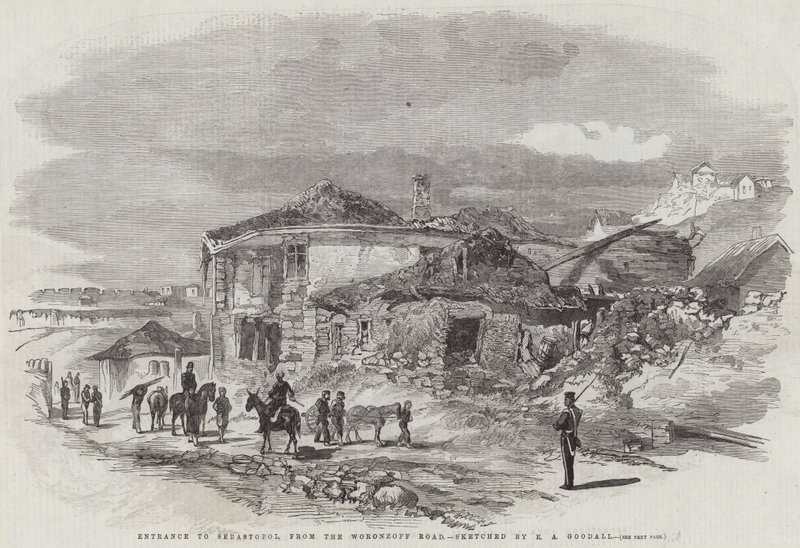 Vjezd do Sebastopolu z Woronzoff Road od Edward Angelo Goodall
