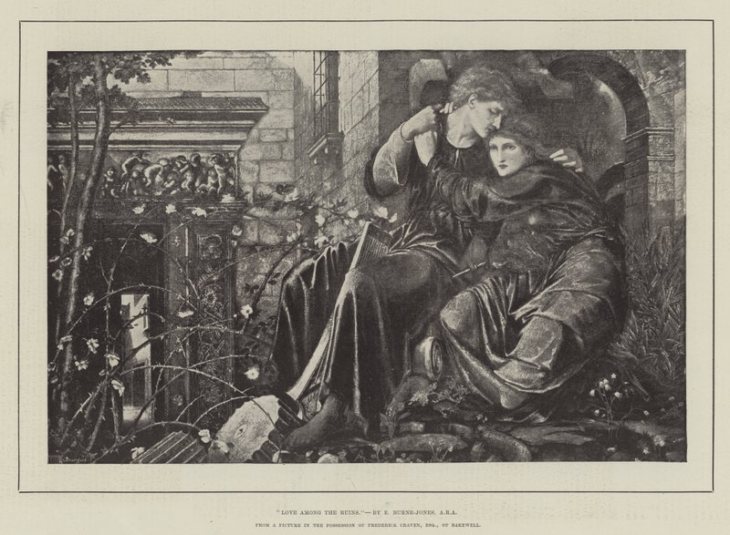 Láska mezi ruinami od Edward Burne Jones