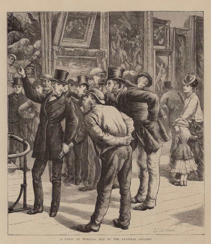 Strana pracujících mužů v Národní galerii od Edward Frederick Brewtnall