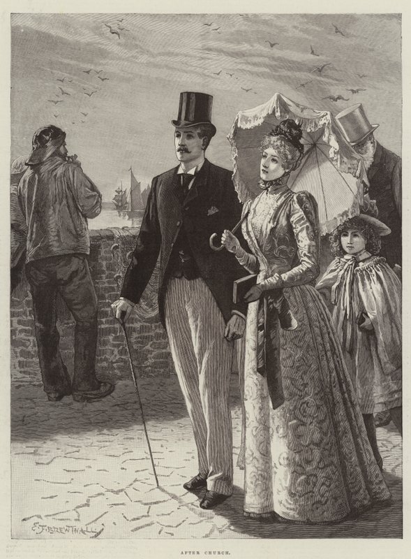 Po kostele od Edward Frederick Brewtnall