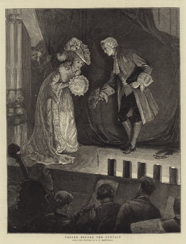 Volán před oponou od Edward Frederick Brewtnall