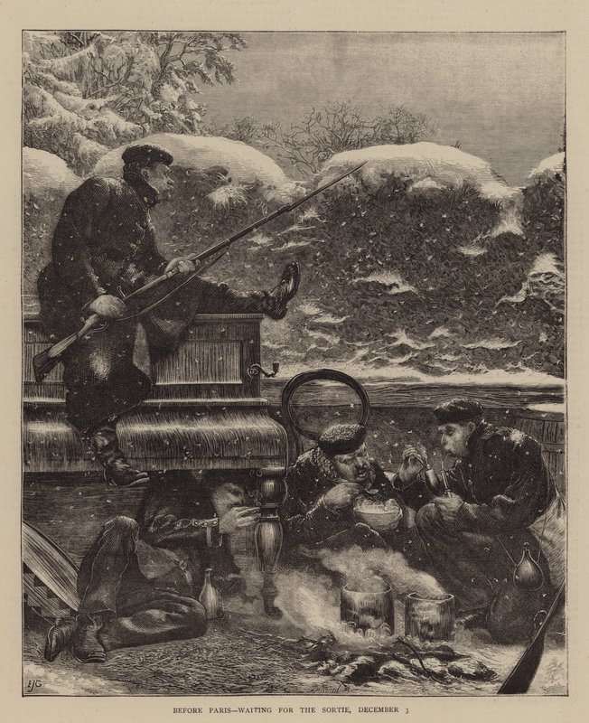 Před Paříží čekáme na Sortie, 3. prosince od Edward John Gregory