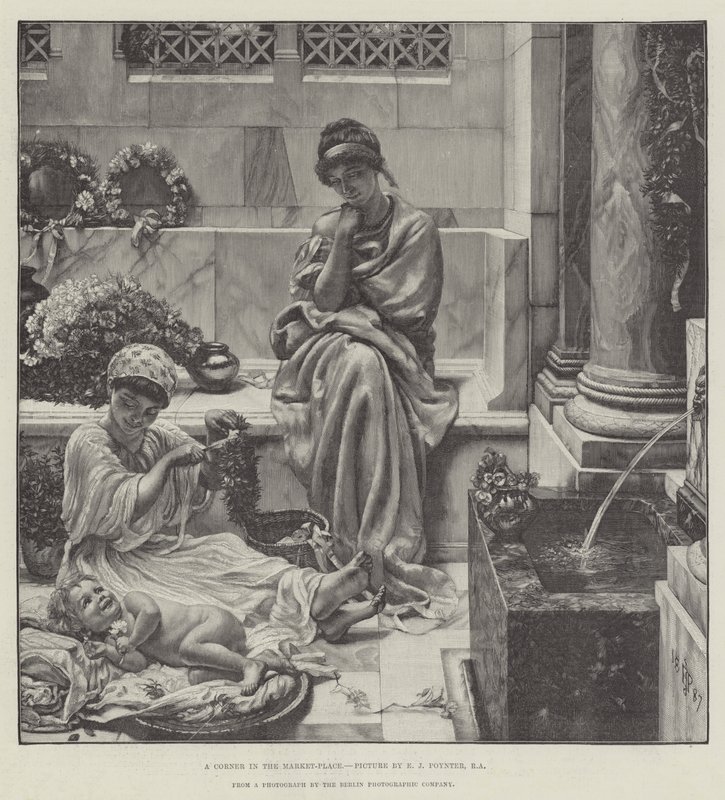 Koutek na tržišti od Edward John Poynter
