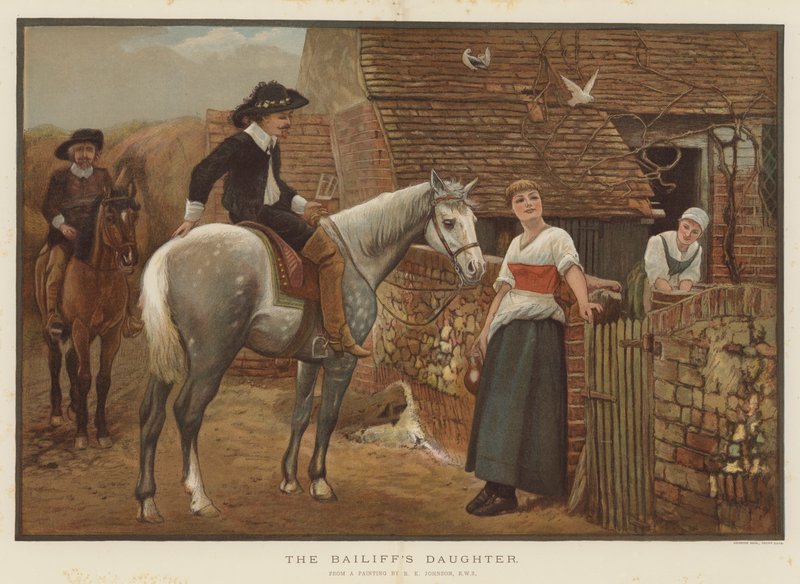 Exekutorova dcera (chromolitho) od Edward Killingworth Johnson