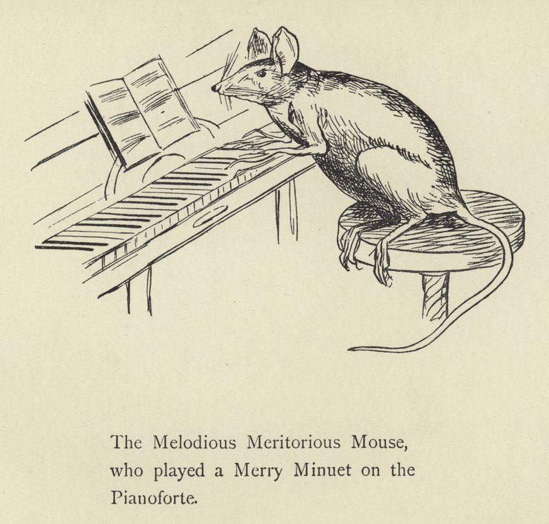 Melodious Meritorious Mouse od Edward Lear