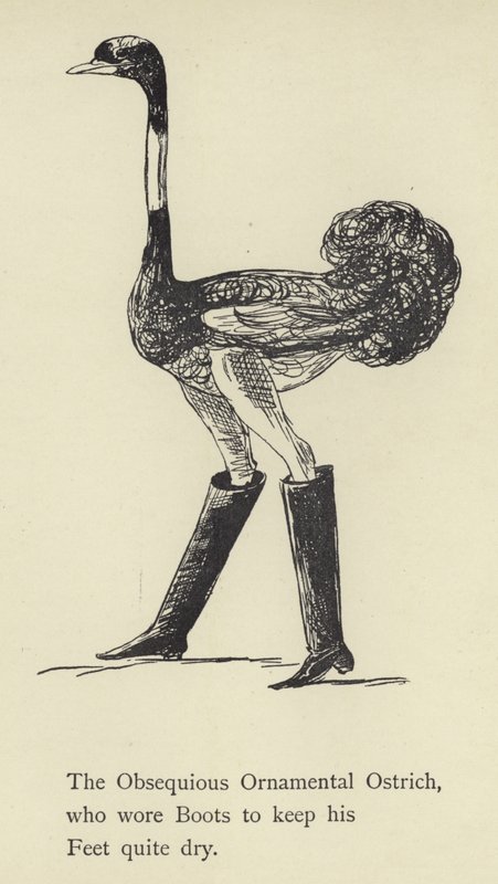 Poslušný okrasný pštros od Edward Lear