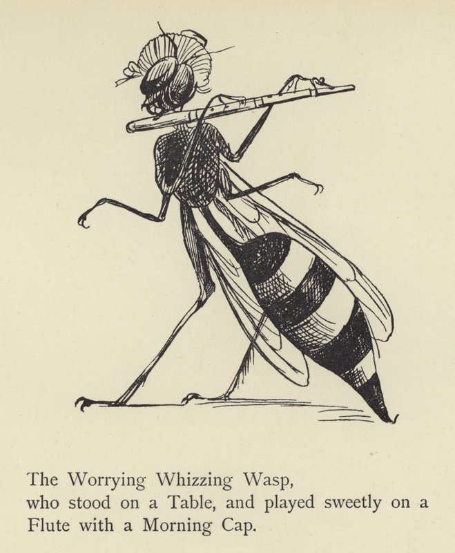 Znepokojující svištící vosa od Edward Lear