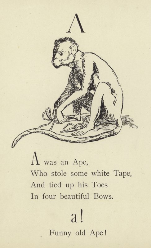 Písmeno A od Edward Lear