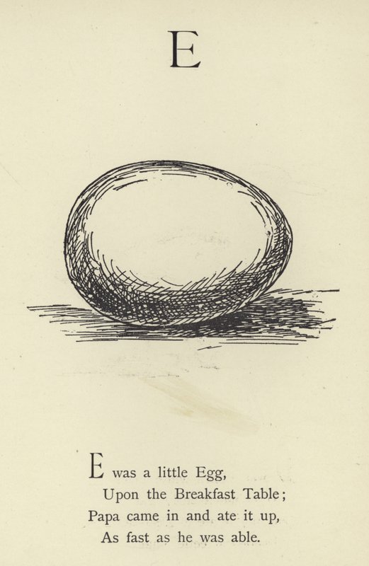 Písmeno E od Edward Lear
